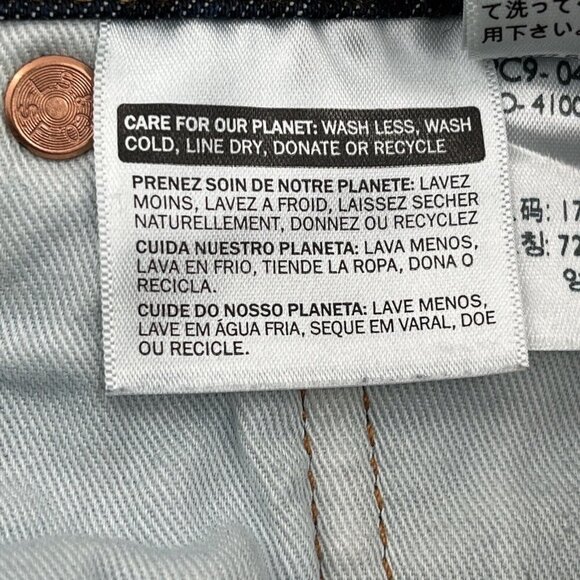 Levi's Premium Lot 511 Big E Nice Dark Blue Denim Jeans Tag 28x32 - Picture 11 of 12